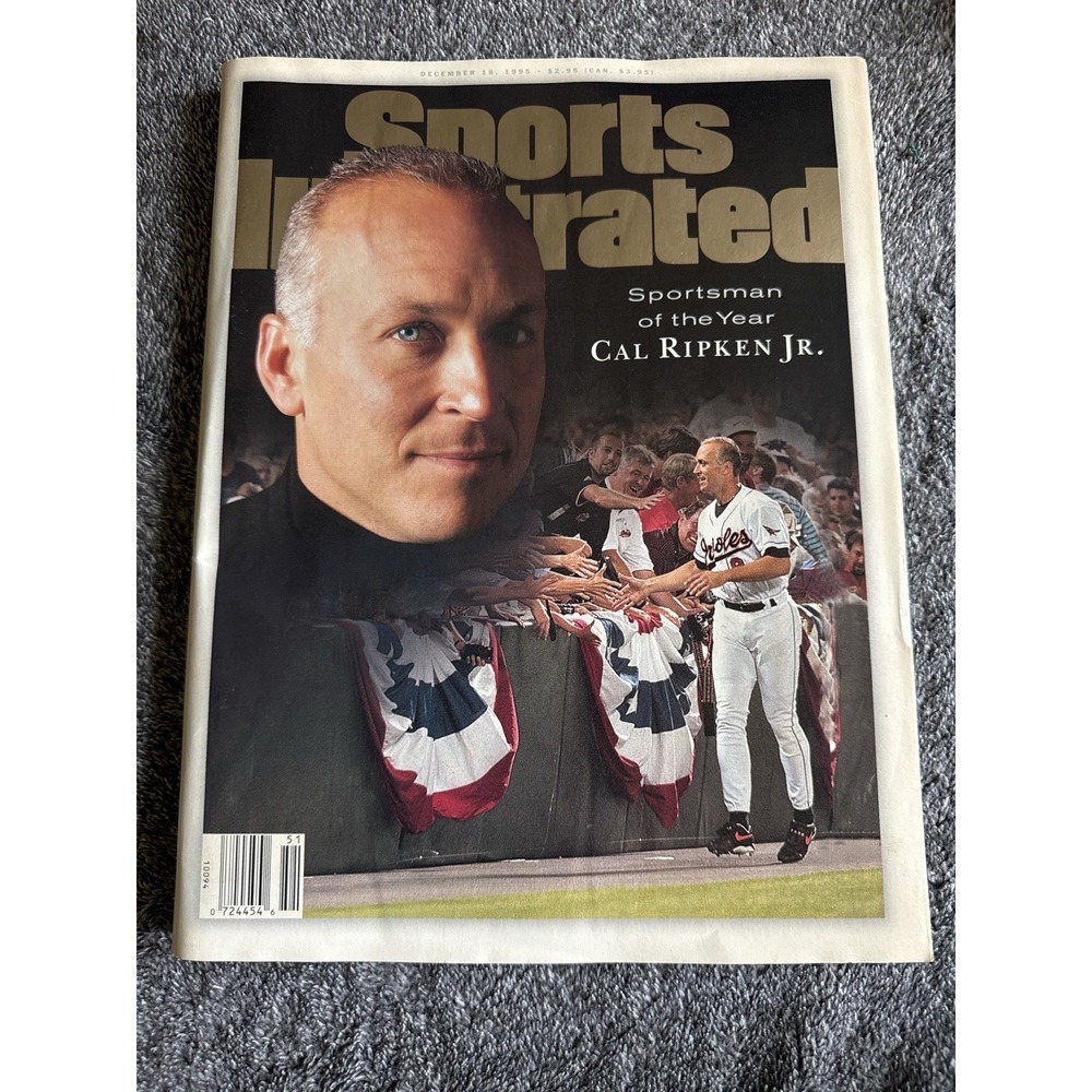 1995 Sports Illustrated Dec 18 Cal Ripken Jr Newsstand High Grade